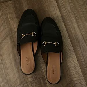 Gucci leather mules